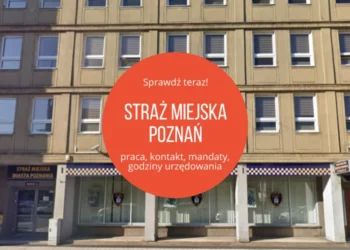 Straż Miejska Poznań, fot. Google Earth