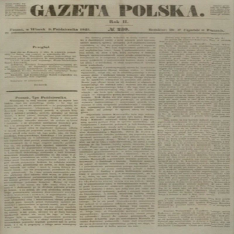Wycinek starego wydania Gazety Polskiej