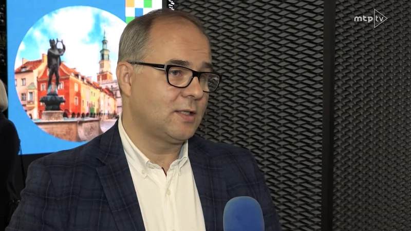 Grzegorz Bykowski, prezes Portu Lotniczego Poznań Ławica.