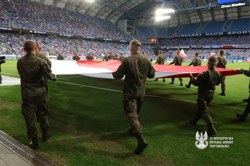 Patriotyczny akcent na stadionie Lecha Poznań