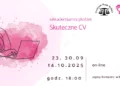 Oficjalny banner warsztatów tworzenia CV, fot. Centrum Praw Kobiet