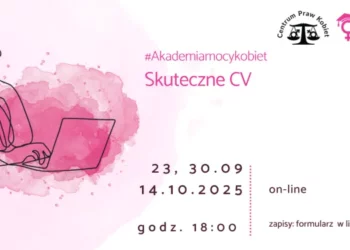 Oficjalny banner warsztatów tworzenia CV, fot. Centrum Praw Kobiet